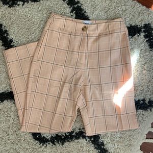 Pink plaid pants